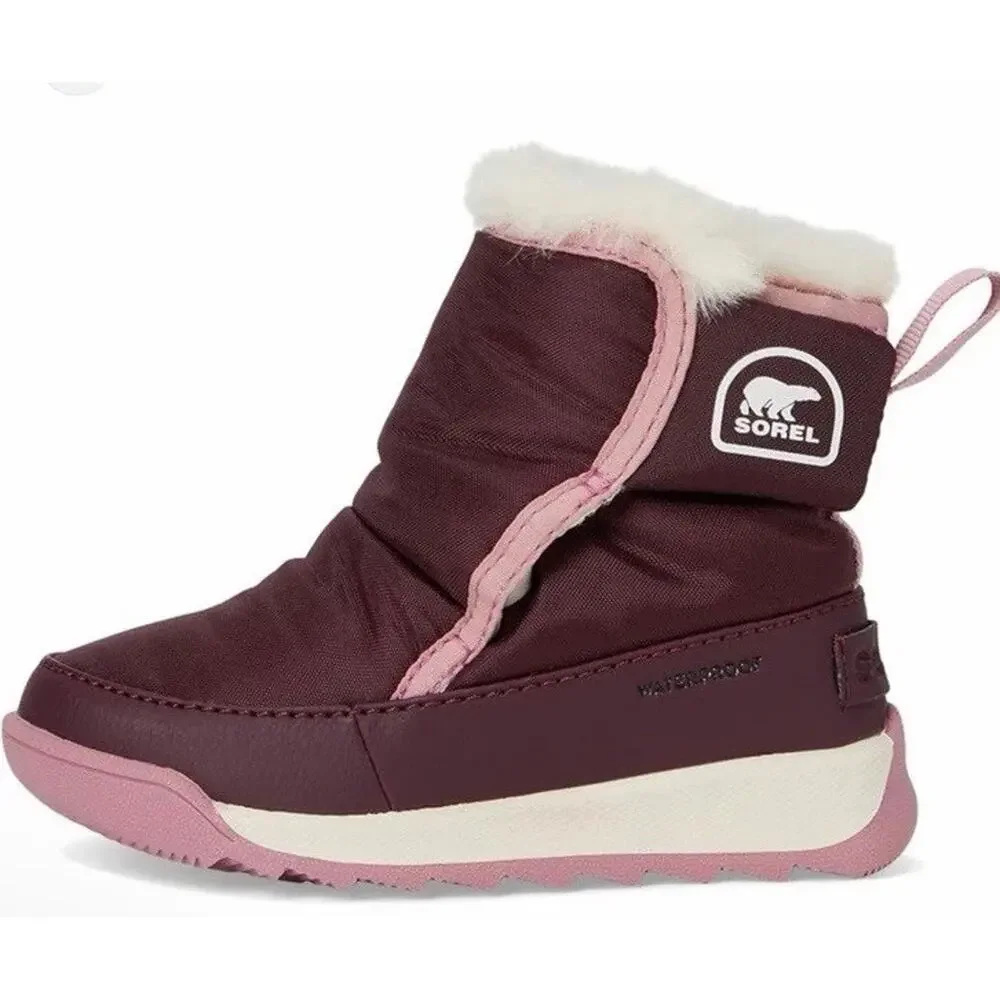 Sorel Kids Whitney II Plus Bootie Purple Pink Waterproof Insulated Toddler 4 NEW